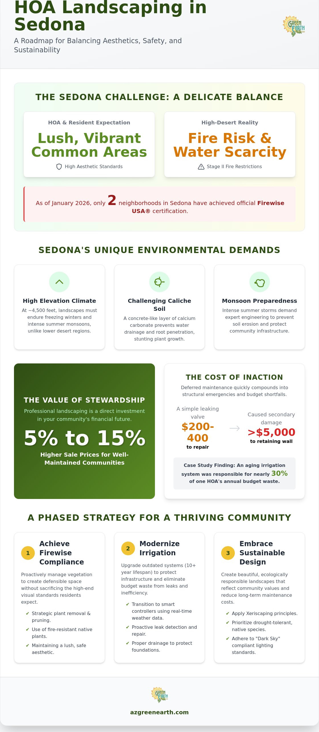 HOA Landscaping Sedona: A Case Study in Sustainable Red Rock Management